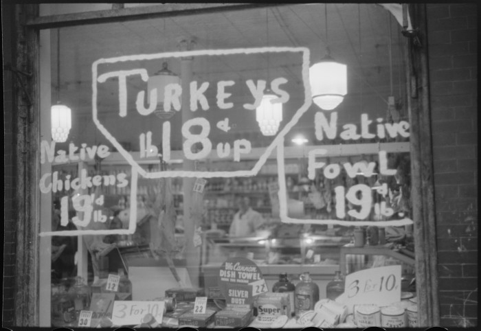 Butcher-shop-window-at-Thanksgiving